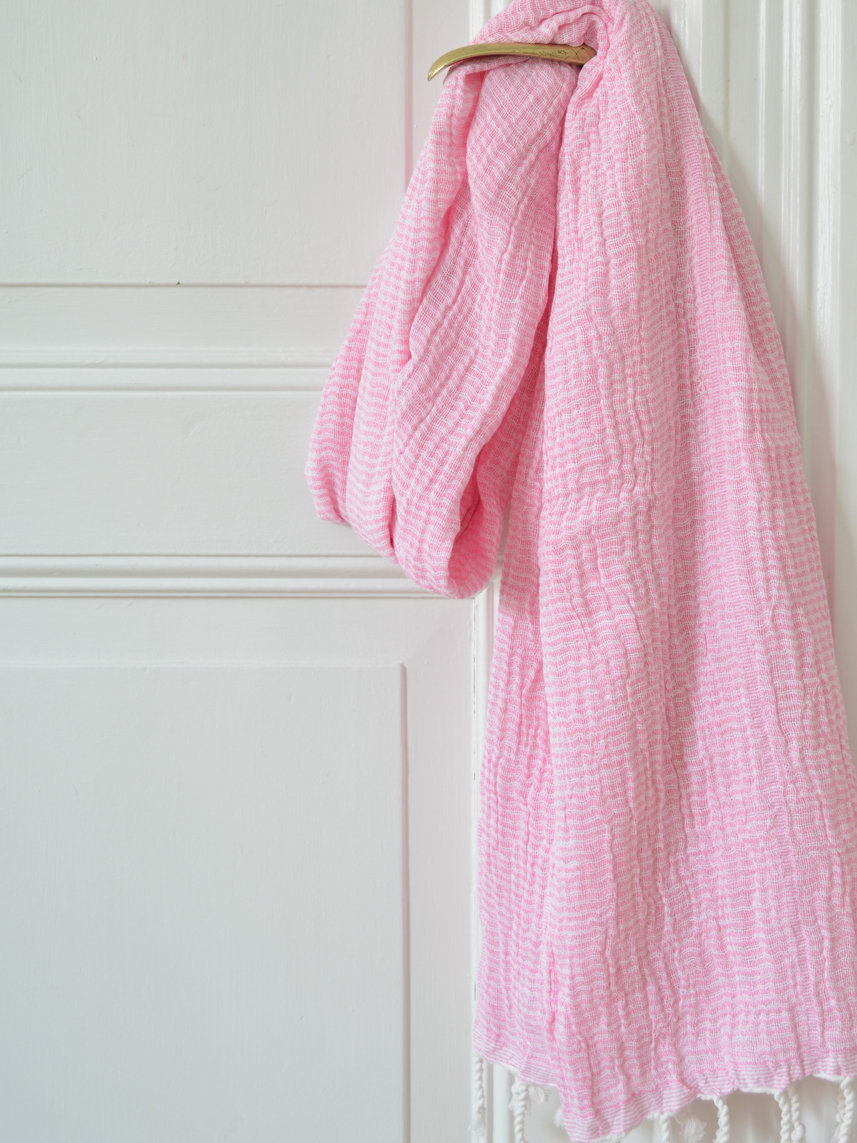 asciugamano hammam doppio strato rosa sorbetto